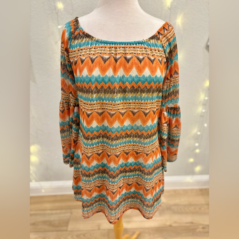 Chevron Southwestern Aztec Print Dress
